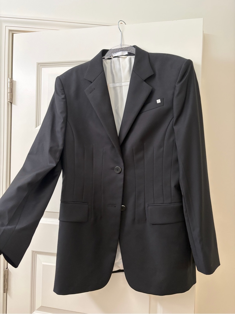 NWT Helmut Lang Black Single-Breasted Tailored Blazer